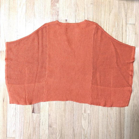 ESSENTIEL ANTWERP Bellaggio Poncho Pullover in Orange Size S (NEW) - Picture 2 of 8